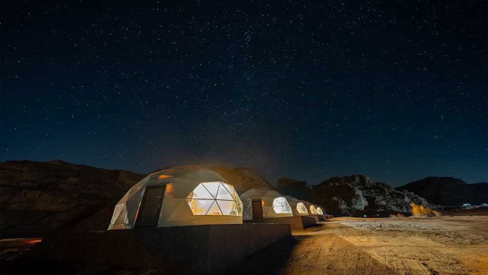Al Omar Camp bubble tent interior