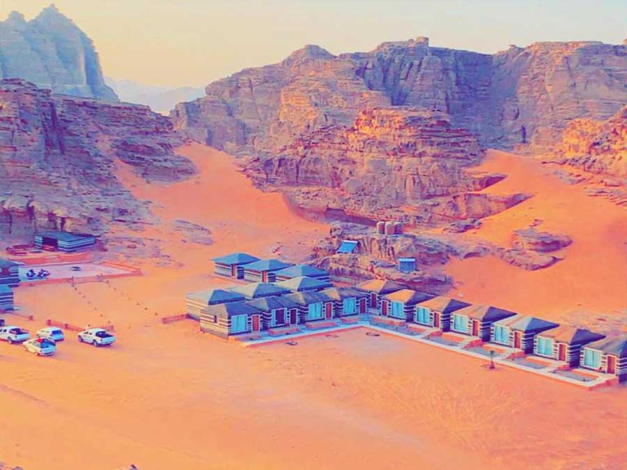 Sand Star Camp vista deserto