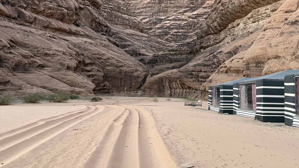 Shahrazad Desert Camp canyon view
