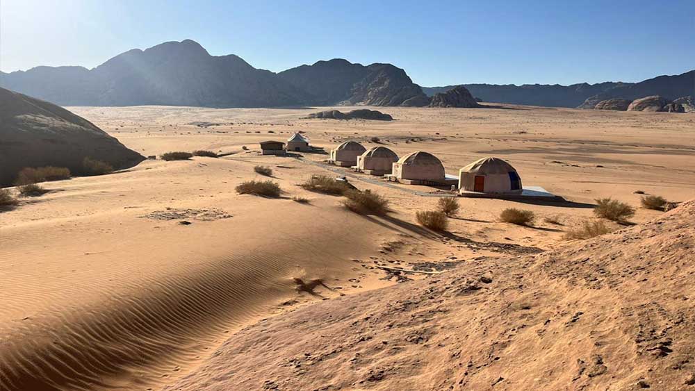 Talal Wadi Rum Camp bubble tents overview