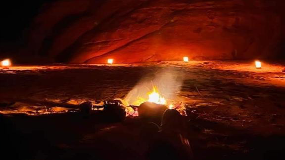 Talal Camp campfire evening